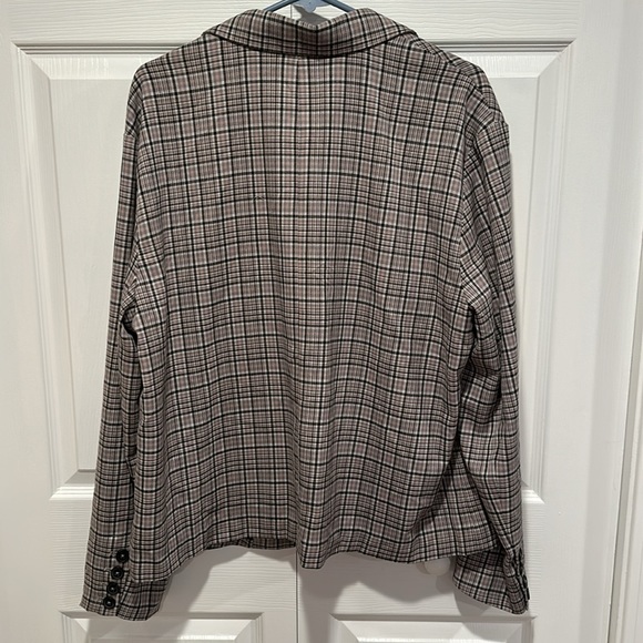 Free People We The Free Cali Plaid Blazer - Picture 8 of 8